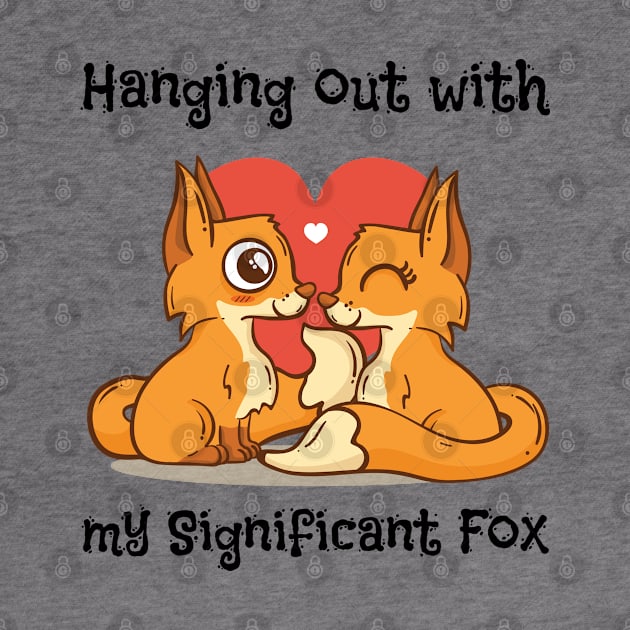 Fox Love For Women Girls Kids Heart Present Poses by reginaturner